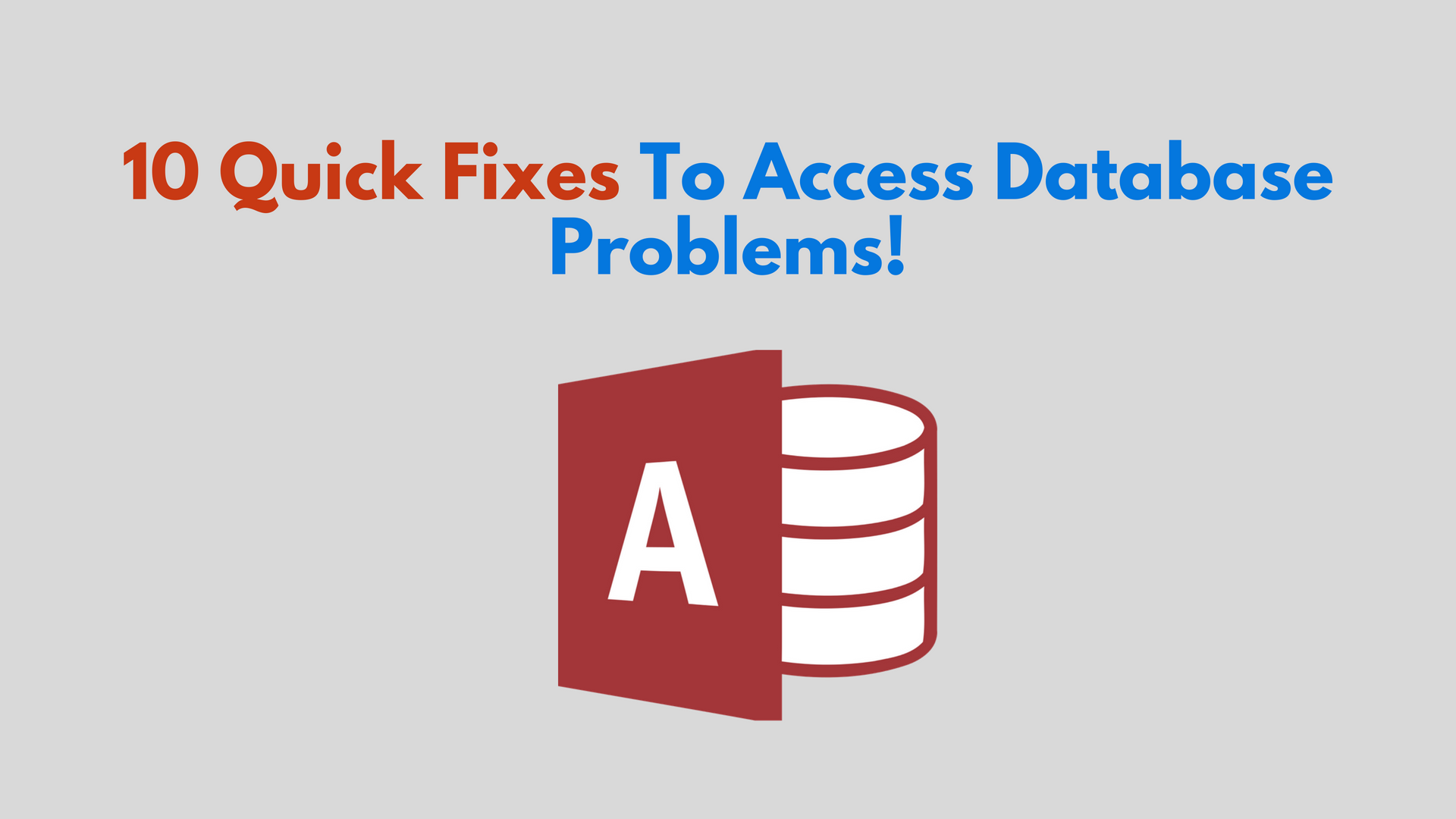 Access Database Maintenance Problems